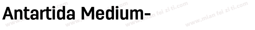 Antartida Medium字体转换